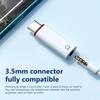 1pcs/2pcs USB C To 3.5mm Jack Earphone Adapter USB C Audio Converter for iPhone 15 Samsung Type-C To 3.5mm Headphone Connector