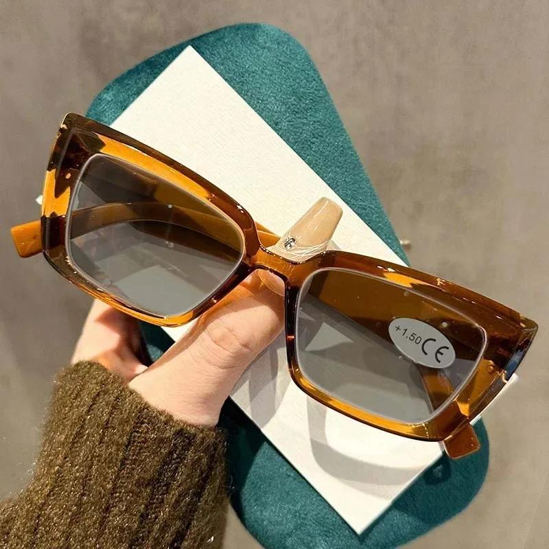 Новые винтажные квадратные солнцезащитные очки для пресбиопии для женщин и мужчин, роскошный бренд, очки для чтения, мужские и женские очки +1.5+2.0