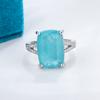 Luxury Exquisite Women's for Ring Topaz Green Ring Fashion Adjustable Opening Ring Party Jewelry Engagement Rings for Women