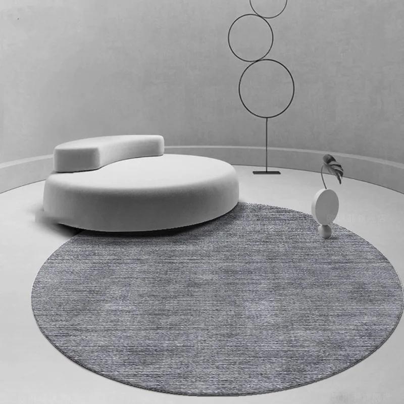 Round Carpet Soundproof Dirty-resistant Rug Office Computer Swivel Chair Rocking Table Study Bedroom Mats Retro Home Decoration