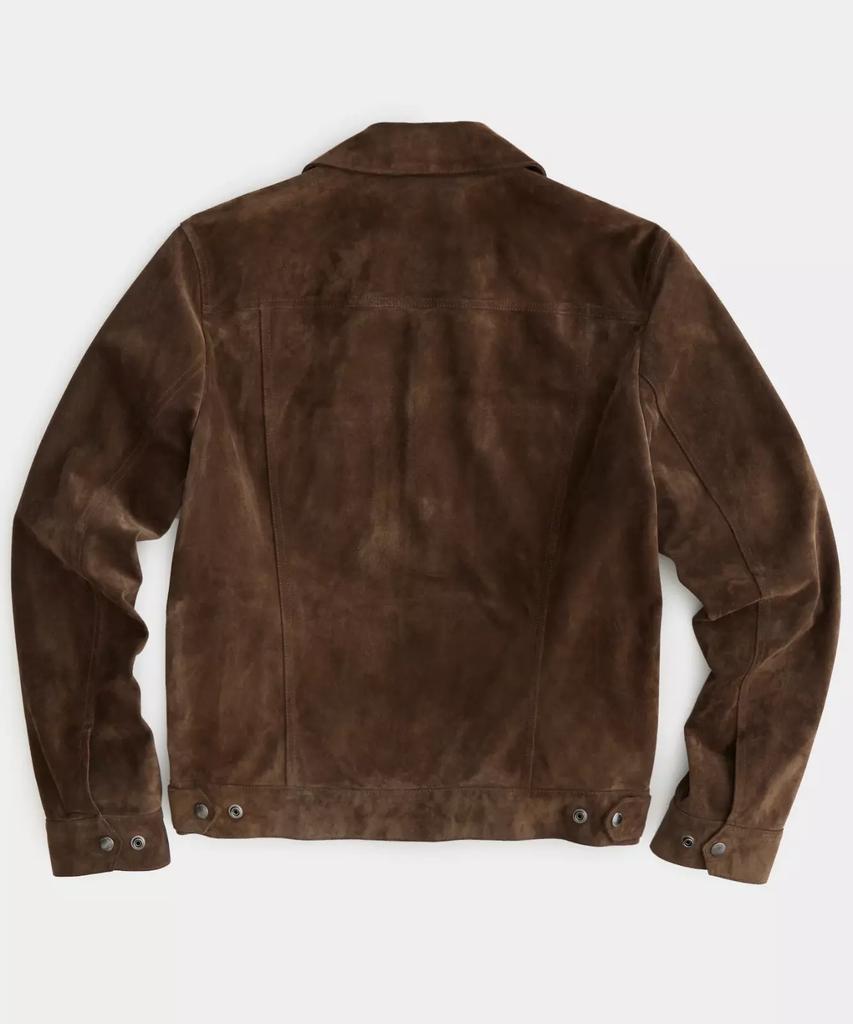 AL KHALID Real Soft Black Мужская коричневая кожаная куртка Trucker из чистой замши Стильная байкерская куртка