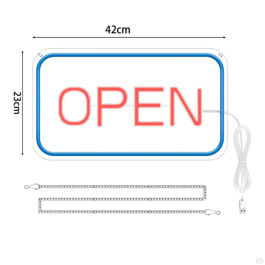 Светодиодная неоновая открытая вывеска с яркой подсветкой, украшение 16 x 9 дюймов с питанием от USB для кафе, ресторанов
