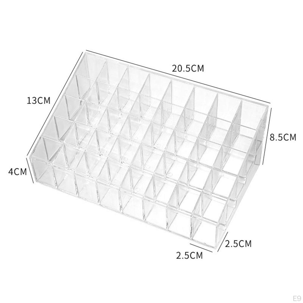 Clear Acrylic Lipstick Organizer for Makeup Storage
