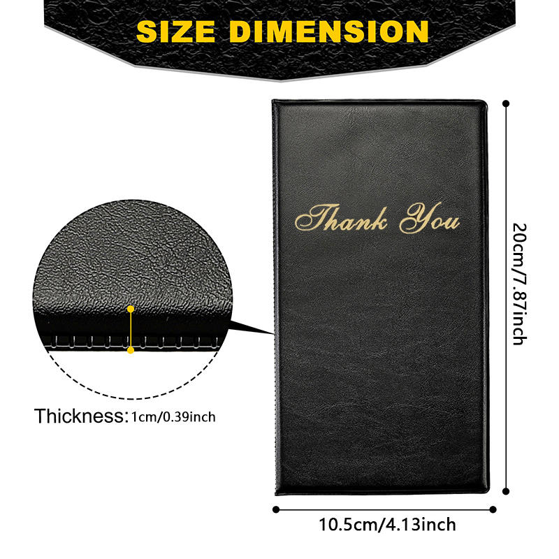 ПУ Папка-чекхолдер для гостевых чеков, держатель для карточек, презентаторы чеков для ресторана, папка для меню официанта, органайзер-чекбук