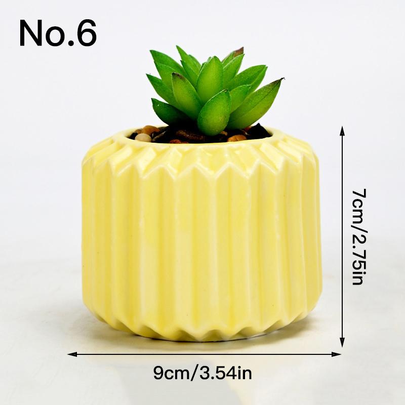 Простой керамический цветочный горшок, сочный горшок, кашпо, домашний декор, настольные украшения, садовые принадлежности, горшок для растений бонсай