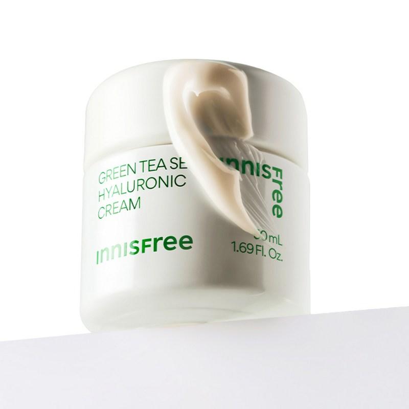 Innisfree Green Tea Seed Hyaluronic Acid High Moisture Cream, 50ml, 1 pcs