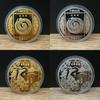 2025  Year Of The Snake Commemorative Coins Chinese Zodiac Medals 3D Relief Coins Collectibles  Year Coins