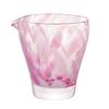 Aderia (ADERIA) Tsugaru Glass Sake Cup, Katakuchi (Sake Bottle), Sakura, 260ml, Fukuragurasu, Made In Japan, F-71249