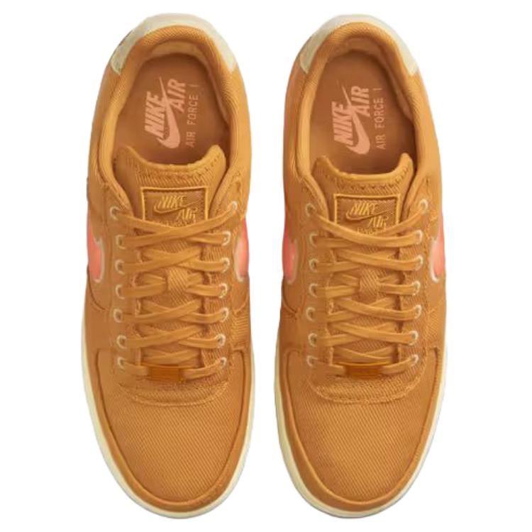 Nike Air Force 1 Low Canvas Pack - Пшеничный Унисекс Кроссовки Коричневый Командно-золотой Алебастр HV1204-700