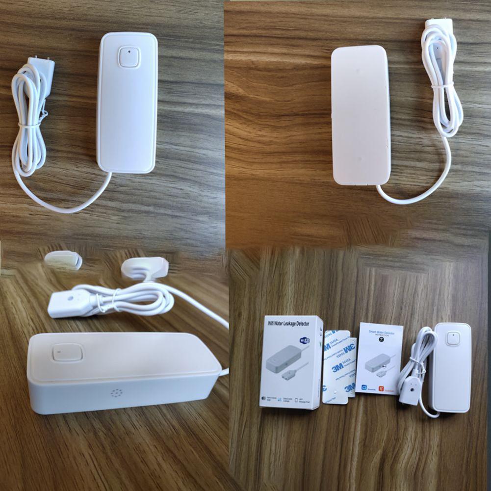 Умная сигнализация перелива воды Wi-Fi Детектор утечки воды/уровня воды Ванна Стиральная машина Сигнализация утечки Удаленный мониторинг приложений Работа с Alexa Google Home