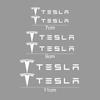 6 шт. Автомобильные наклейки на окно тормозного суппорта, крыло, бок для Tesla Model X S Y 3 Roadster P75D P85D P90D P100D Автоаксессуары