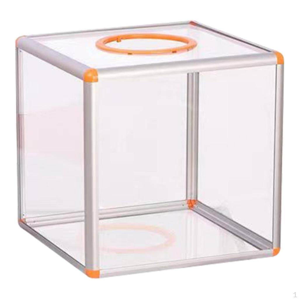 Acrylic Donation Box Clear Money Large Capacity Vote Ticket for Charity Contest Tip Bar