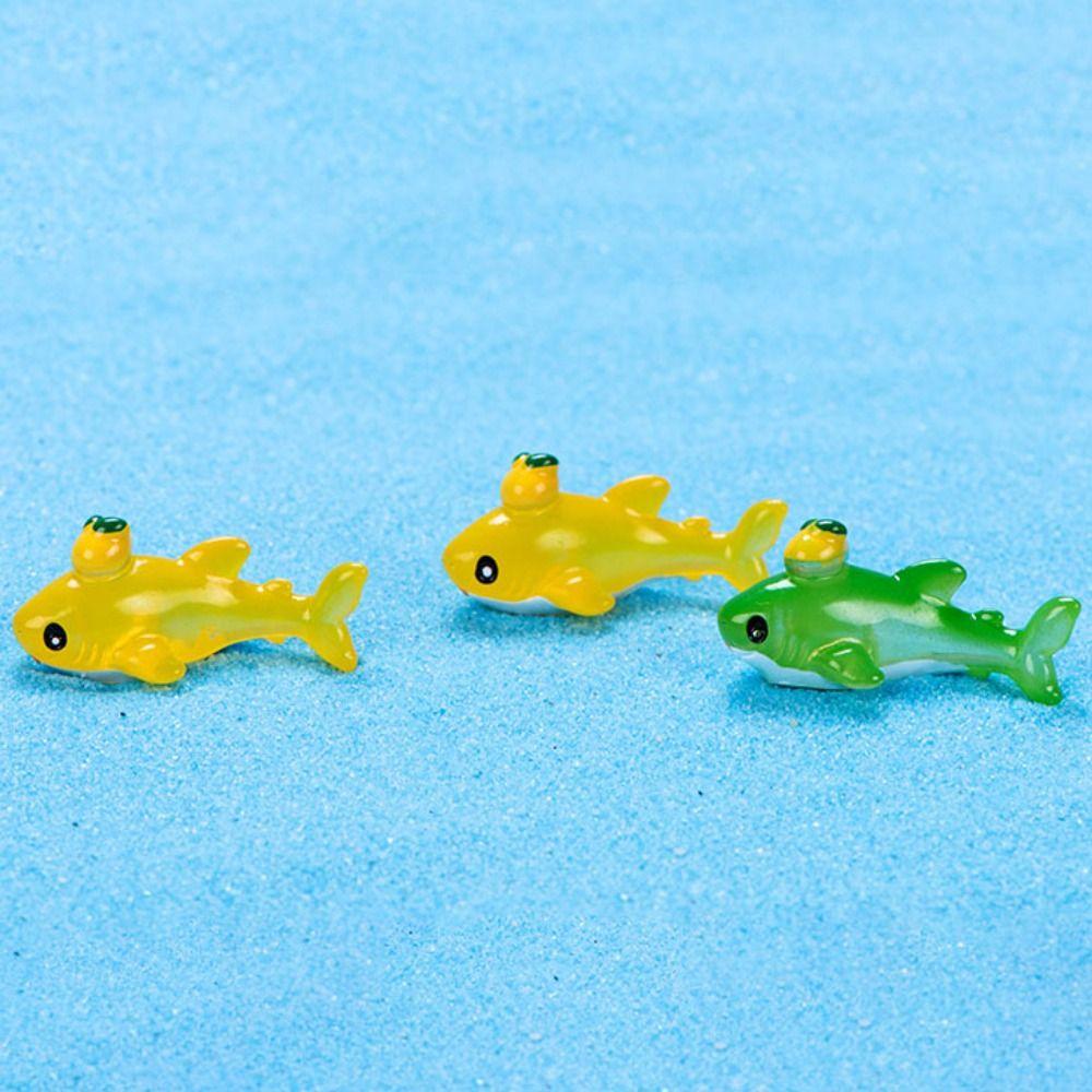 Cartoon Miniature Marine Animal Figurines Resin Mini Sealife Models Craft Cartoon Fish Statue
