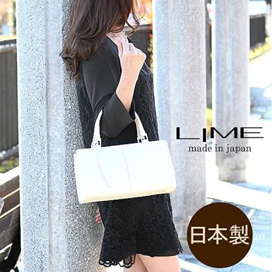 LIME, сделано в Японии, формальная сумка L1278, белая женская сумка из натуральной кожи, водоотталкивающая, сделано в Японии, формальная лаймовая сумка