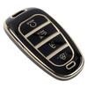 1 шт. дистанционный брелок для ключей для Tucson для Hyundai чехол TPU 1* чехол для ключа черный для Santa для Sonata абсолютно новый