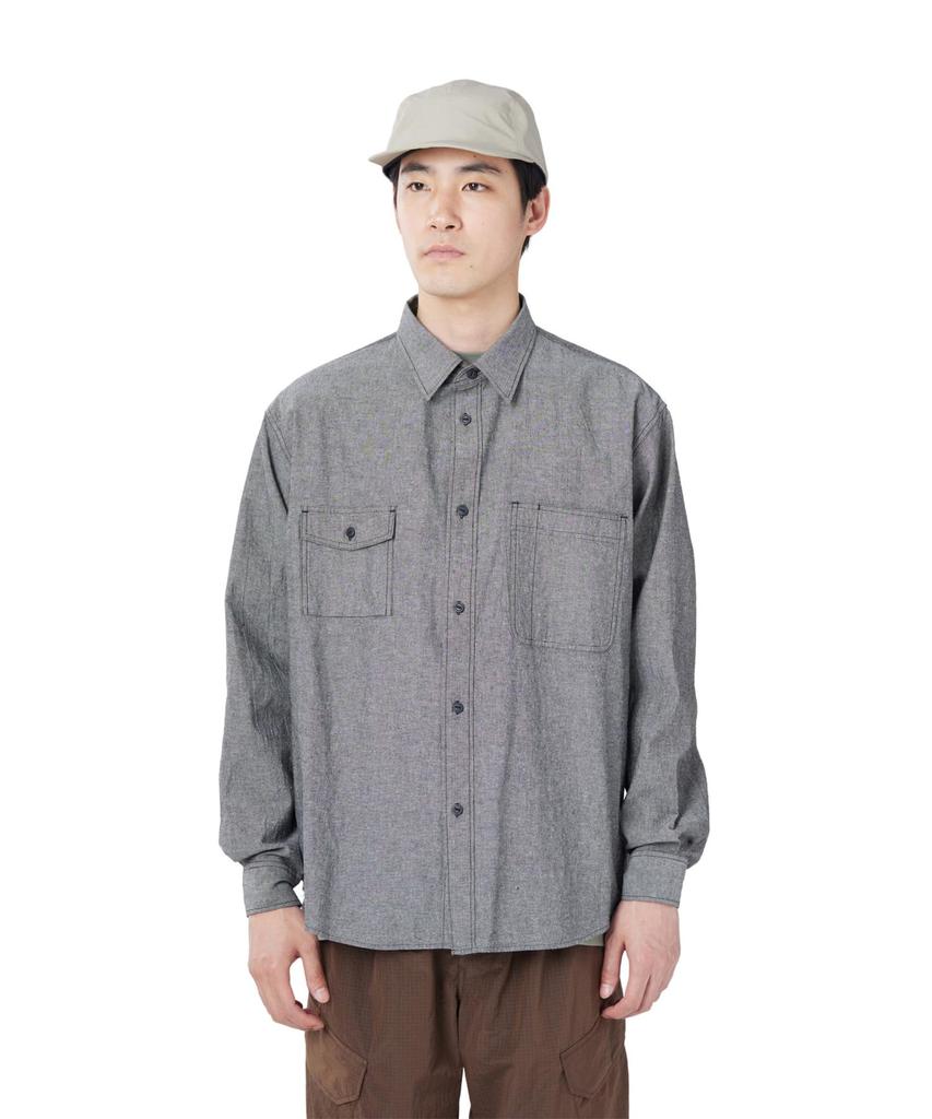 Snow Peak Chambray Work Shirt Tops Shirt Long Sleeve BLACK M SH-26SU003 Men's Women's