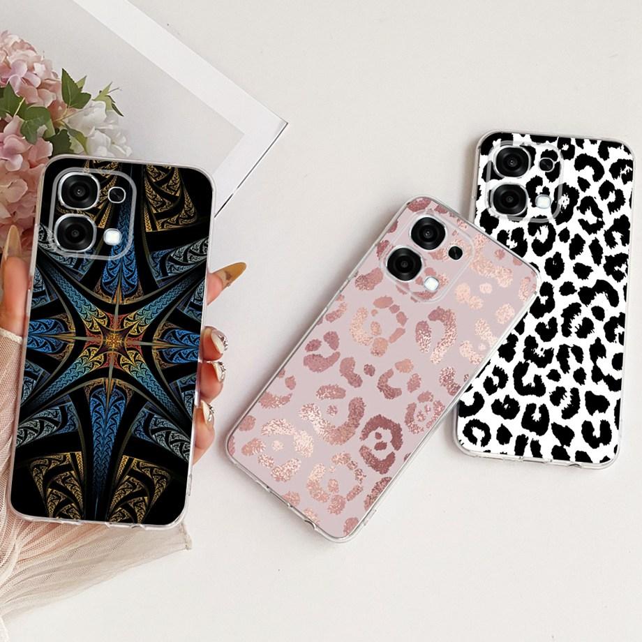 For Oppo A6 Pro 4G 5G OPPOA6 / Oppo F31 Pro Phone Case Soft Clear Silicone Back Cover Butterfly Dragon Fashion Pattern Bumper