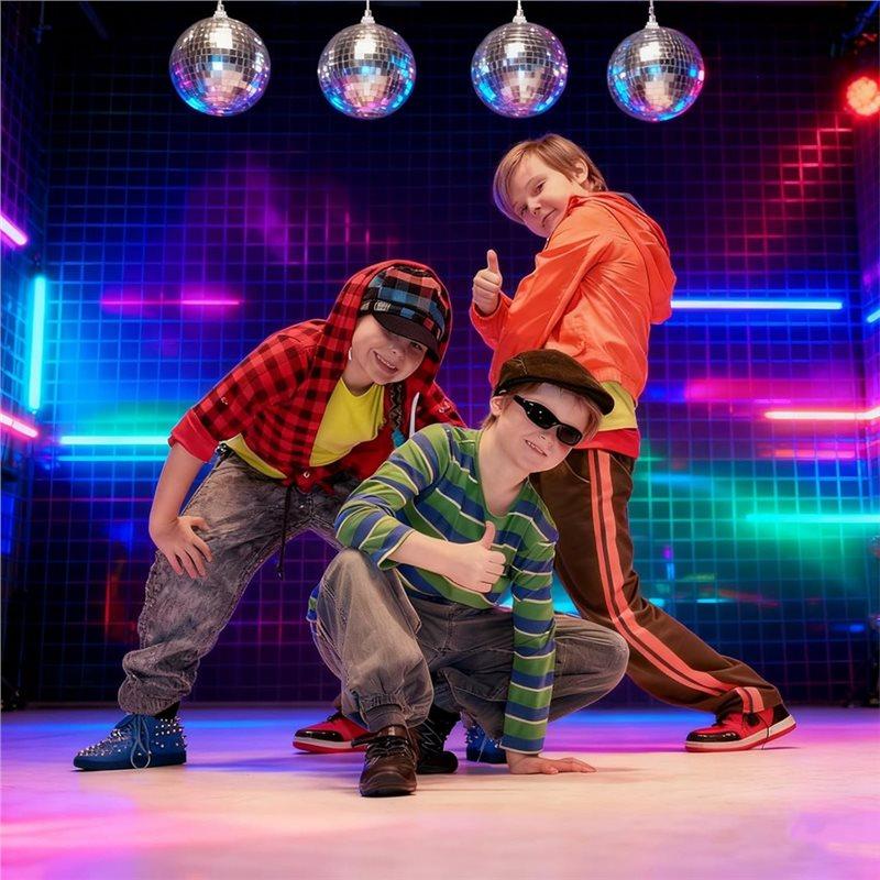Fresh Disco Light Mirror Ball 4 Inch Small Mirror Ball Hanging Disco Balls For Home Stage Props