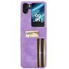 For Oppo Find N2 Flip 5G PU Leather Folding Phone Case Card Slots Phone Cover