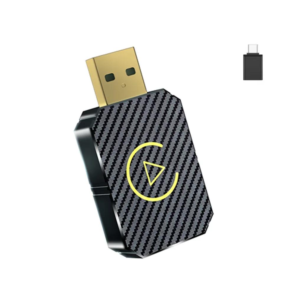 50 Гц WIFI Bluetooth 5.0 Проводной к беспроводному для iOS Android 2 в 1 Plug&Play Быстрое подключение Адаптер CarPlay Android Auto Смарт-бокс