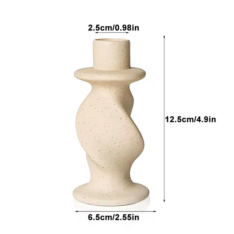 1Pc Candle Holder Nordic Style Multifunctional Table Decoration Romantic Ceramic