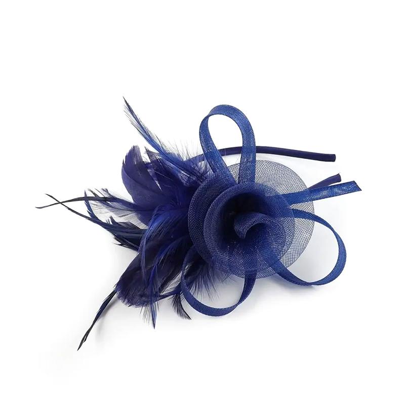 1 шт. Повязка на голову Головной убор Перья Украшения для волос Ободок Элегантный Женский Винтажный Женский Сетка