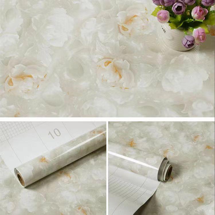 5-метровые 3D мраморные обои и обои Наклейки на стены ПВХ Винил Водонепроницаемые 3D самоклеящиеся обои для настенного стола Гостиная Домашний декор