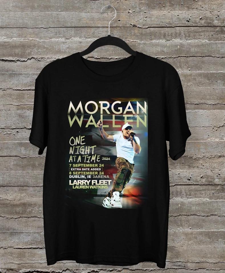 ~HOT~ MORGAN WALLEN One Night At A Time 2024 Tour T-Shirt, All Color, Size S-5XL Unisex T-Shirt