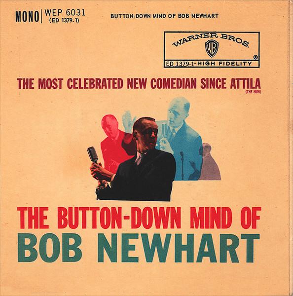 7-дюймовая пластинка BOB NEWHART Рубашка с пуговицами Mind Of Bob Newhart WEP6031 WARNER BROS. 1961 Великобритания Саундтреки Мюзиклы Б/У
