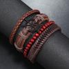 Handmade Leather Bracelet 4-piece Set Combination Bracelet Hand Rope