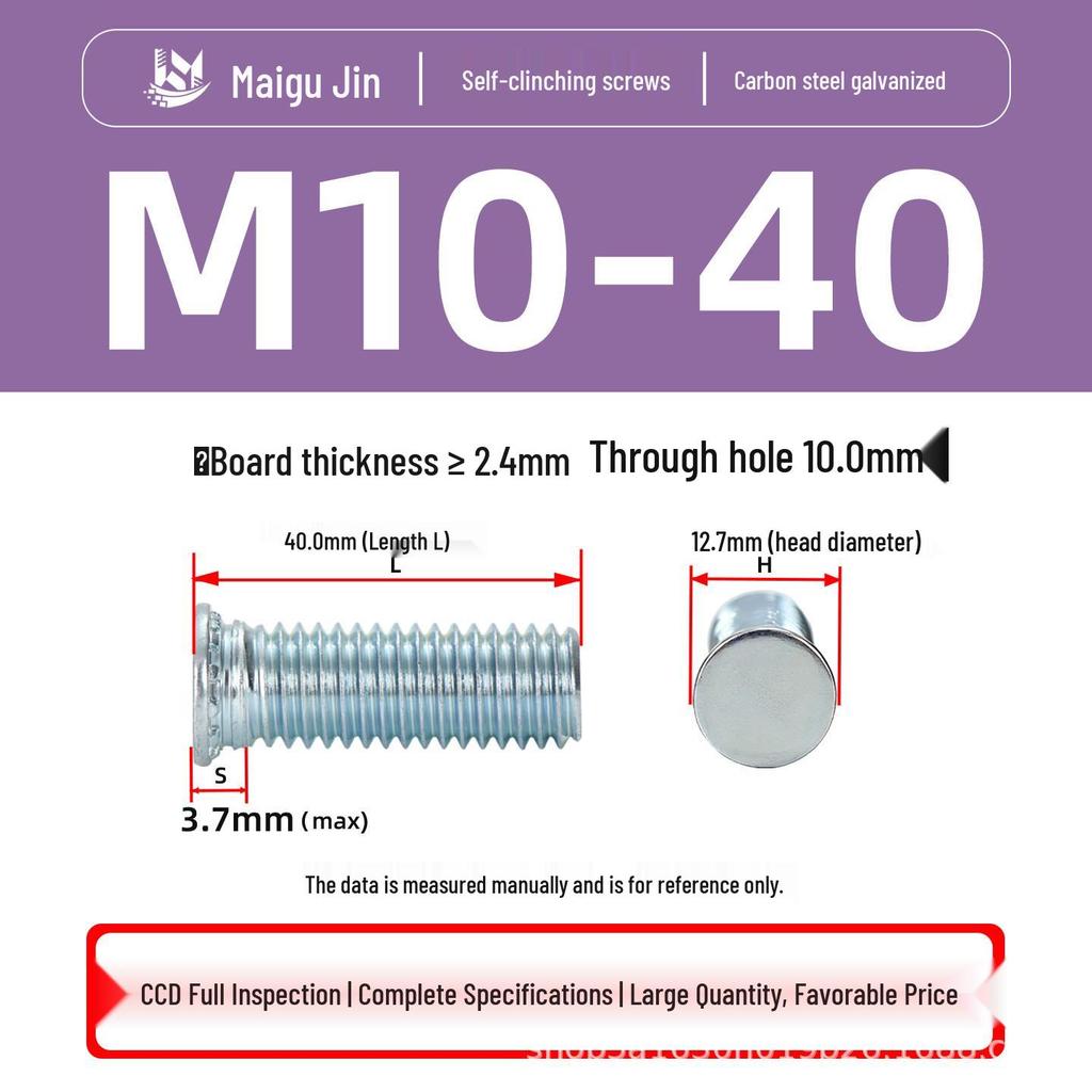 Flat Head Carbon Steel Galvanized Rivet Nuts FH-M2 to M10 - Free Shipping