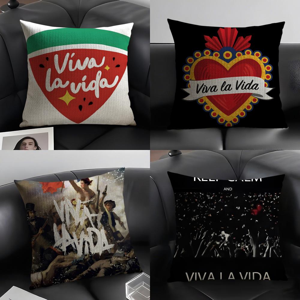 Для Жизни Viva la Vida Наволочка Льняные Чехлы на Подушки Для Декоративного Дивана Домашние Подушки Чехол Автомобильные Подушки Чехлы