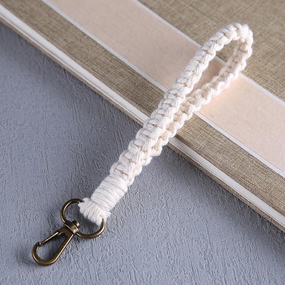 Новый Винтажный Плетеный Хлопковый Шнур Брелок Женский Характер Автомобиль Сумка Брелок Плетеный Брелок Для Женщин Ювелирный Подарок 2022