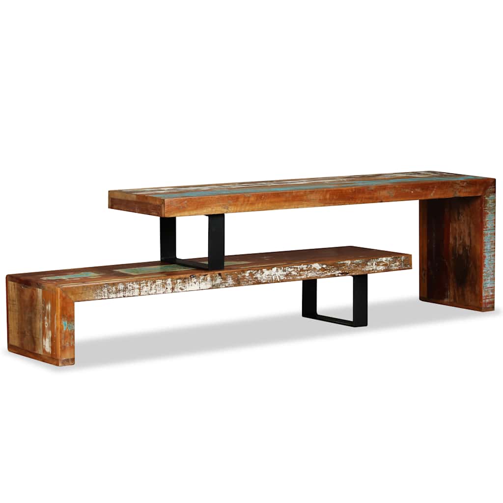 vidaXL TV-Schrank Altholz Massiv