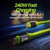 Светодиодный дисплей PD240W Кабель Type C - Type C Кабель для быстрой зарядки и передачи данных для iPhone 15 16 Samsung 27W Кабель USB C - IOS для iPhone 1,5 м
