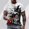 Vegeta Dragon Ball Z Goku Men's T Shirt Trend Streetwear Cool Harajuku GYM Oversized O-collar Short Sleeved Anime Saiyan