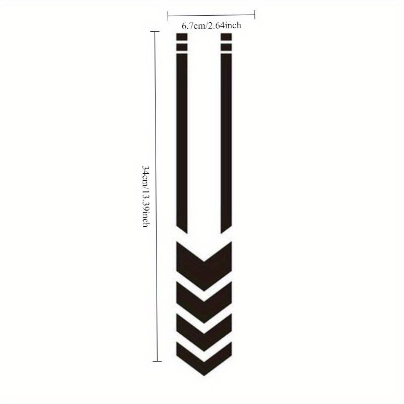 Светоотражающие наклейки в виде стрелок высокой видимости на крыло мотоцикла, многоцветные шевронные наклейки безопасности для электровелосипедов, прочные, устойчивые к погодным условиям