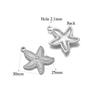 5pcs Gold Starfish Shell Charms for DIY Jewelry Accessories Stainless Steel Necklace Pendant Bracelets Findings Earrings Making
