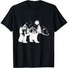 Bear Illustration Made of Trees Bears T-Shirt