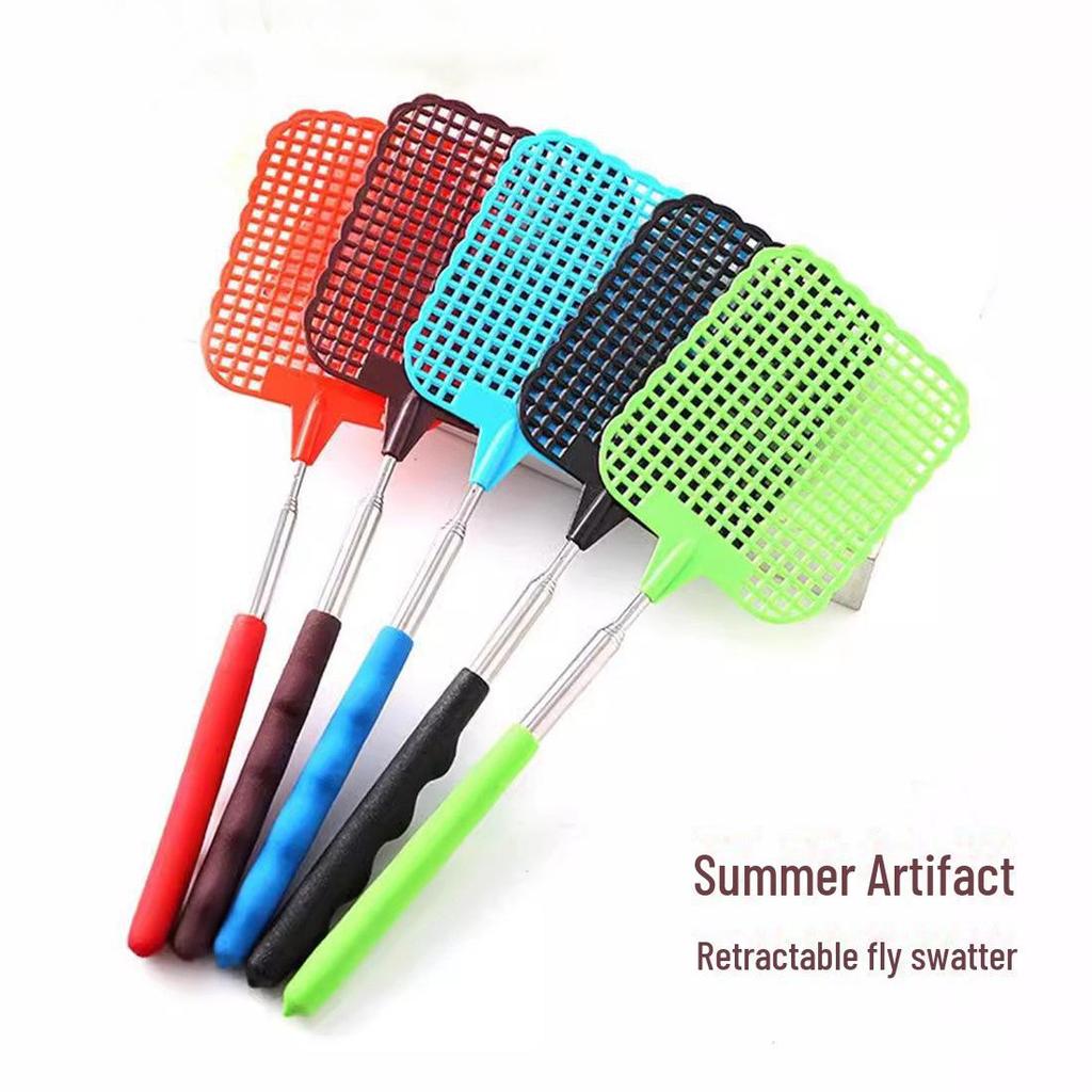 Телескопическая мухобойка: Летнее средство от комаров и мух, помощник в уборке дома.