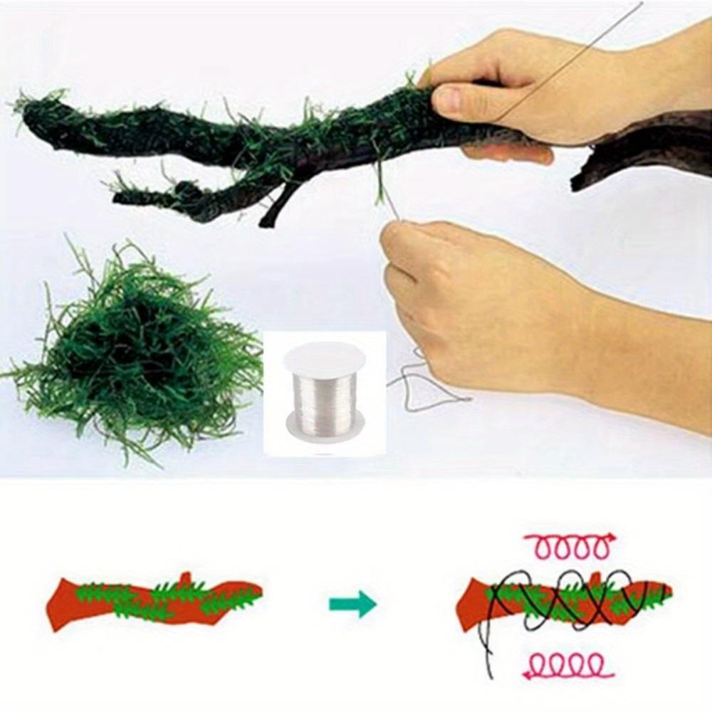 1 шт. Сделай сам Мох Леска для обвязки Суперпрочная Прозрачная Водное растение Живое растение Коряга Шпагат Украшения для аквариума