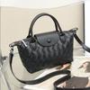2025 New Women's Bag Niche Design Spring Summer Korean Version Versatile Fashion Cowhide Woven Women's Handbag Single Shoulder Small Dumpling Bag