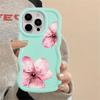 Розовый Цветок Мягкий Чехол для Телефона для iPhone 17 Air 12 13 11 14 XR 15 Plus 16 Pro Max 8