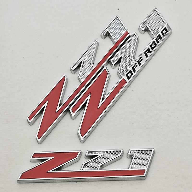 3D Metal Car Styling Logo Z71 Z71 OFF ROAD Trunk Badge Front Grille Emblem Sticker For Chevrolet Silverado Colorado Cheyenne