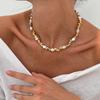 Irregular Beaded Choker Collar Collarbone Chain Female, Simple Ins Star Cross Fringed Collar