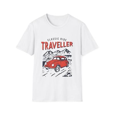 Classic Ride Traveller T-Shirt and Kids Tshirt | Vintage Car Roadtrip Tee