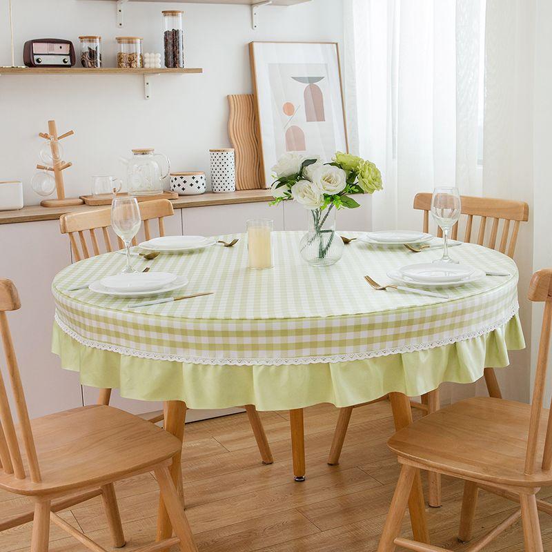 Large Round Table Dining Tablecloth Waterproof Living Room Coffee Table Rectangular Book Tablecloth for Dining Table