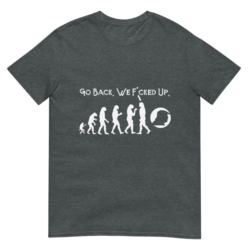 Funny Anti Trump TShirt Go Back Trump Evolution Tee TShirt