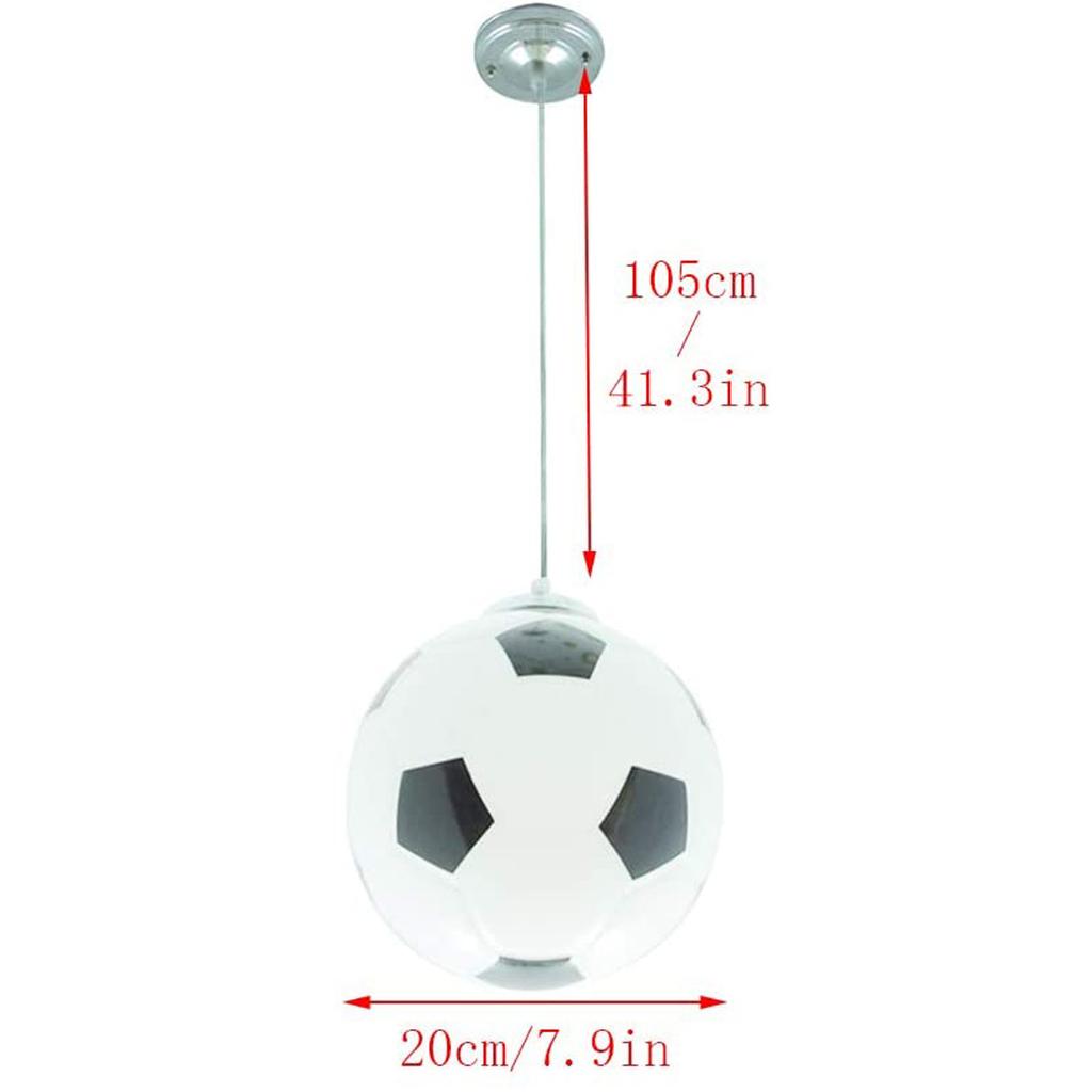 Потолочный светильник для футбола, Креативный потолочный светильник для футбола Современный светодиодный потолочный светильник