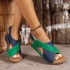 Женские римские сандалии Matsuda Summer с толстой подошвой и юбкой Casual Open Toe Universal Beach Cool